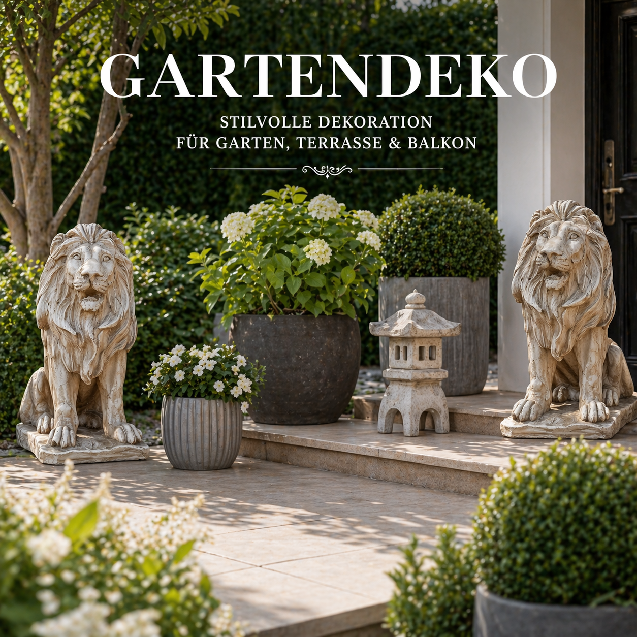 Gartendeko kaufen – Figuren, Skulpturen & Deko für Garten & Terrasse – Flora Boost