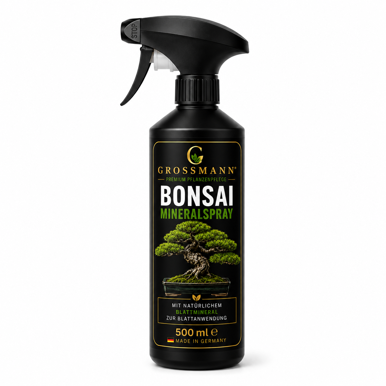 Bonsai Mineralspray 500 ml – Milde Blattpflege für feines Blattwerk & gesunden Seidenglanz | Grossmann Pflanzenpflege