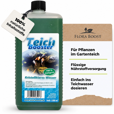 Teichpflanzen Dünger Klarwasser - Hochwertiger Dünger für gesunde Teichpflanzen von Flora Boost