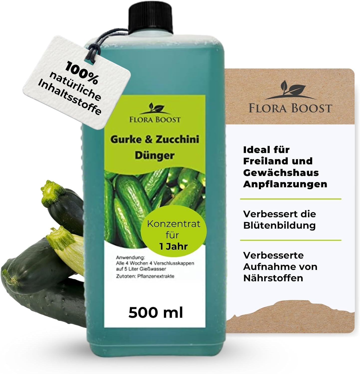 Gurken & Zucchini Dünger Bio – Flora Boost