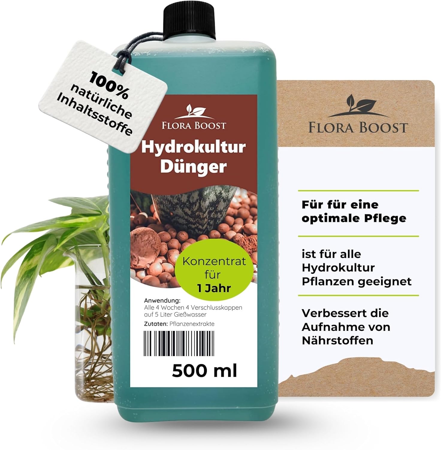 Hydrokultur Dünger von Flora Boost für optimales Pflanzenwachstum