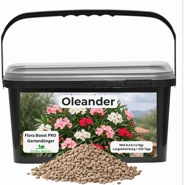 Oleander Dünger Flora Boost PRO | NPK 8-3-6 (+2 Mg) für gesunde Pflanzen