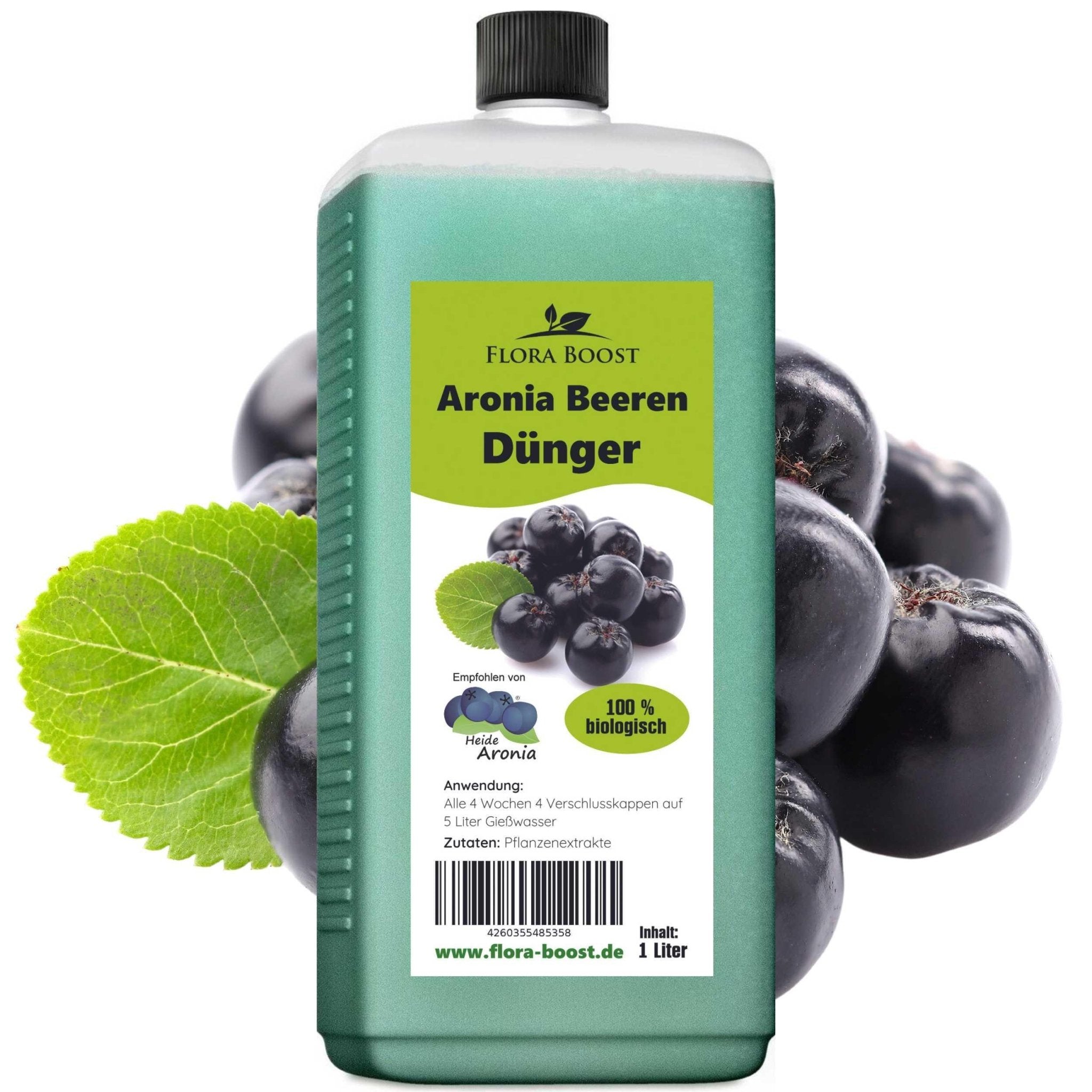 Aronia Dünger von Flora Boost für gesunde Pflanzen und reiche Ernte