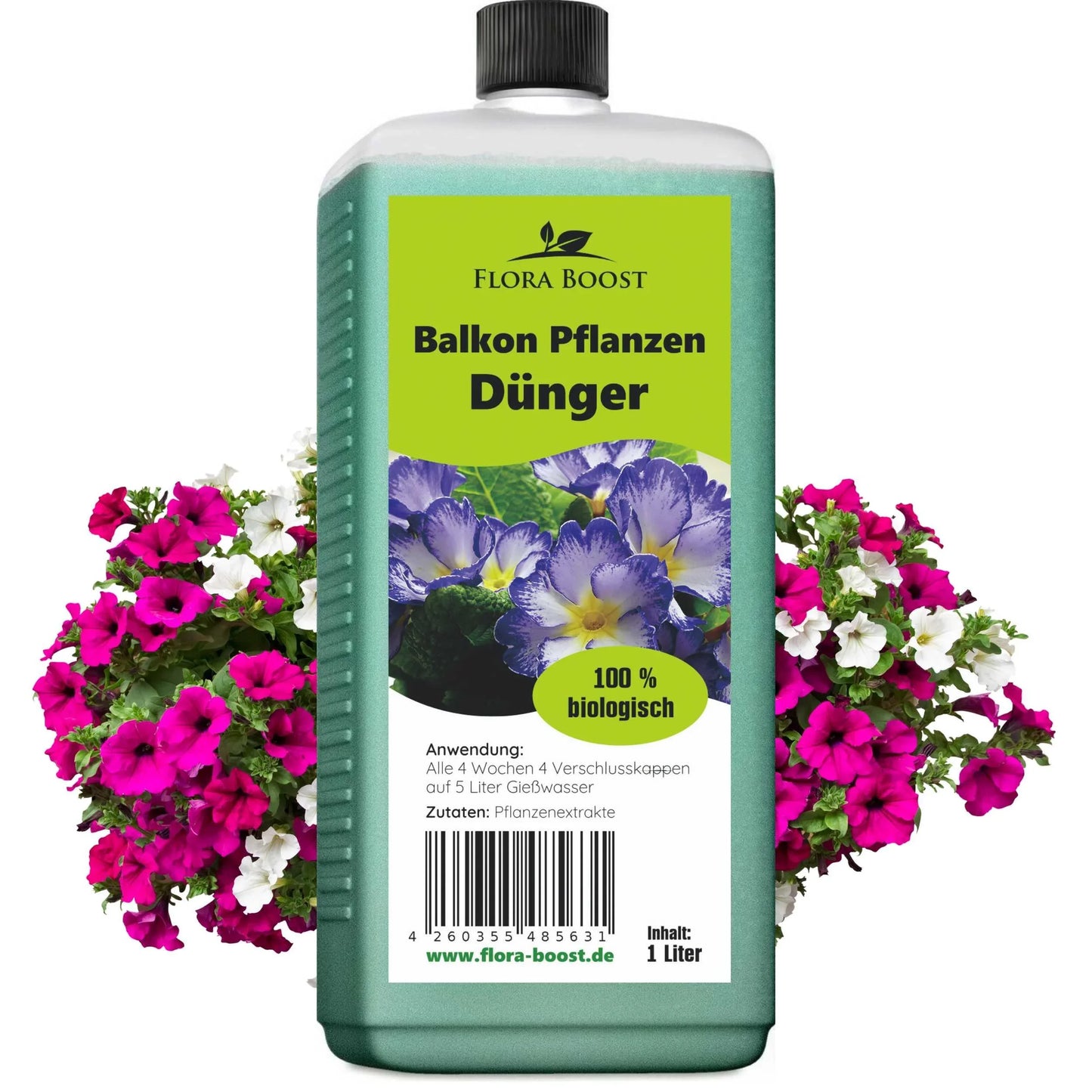 Balkonpflanzen Dünger Flüssigdünger von Flora Boost - Flora Boost