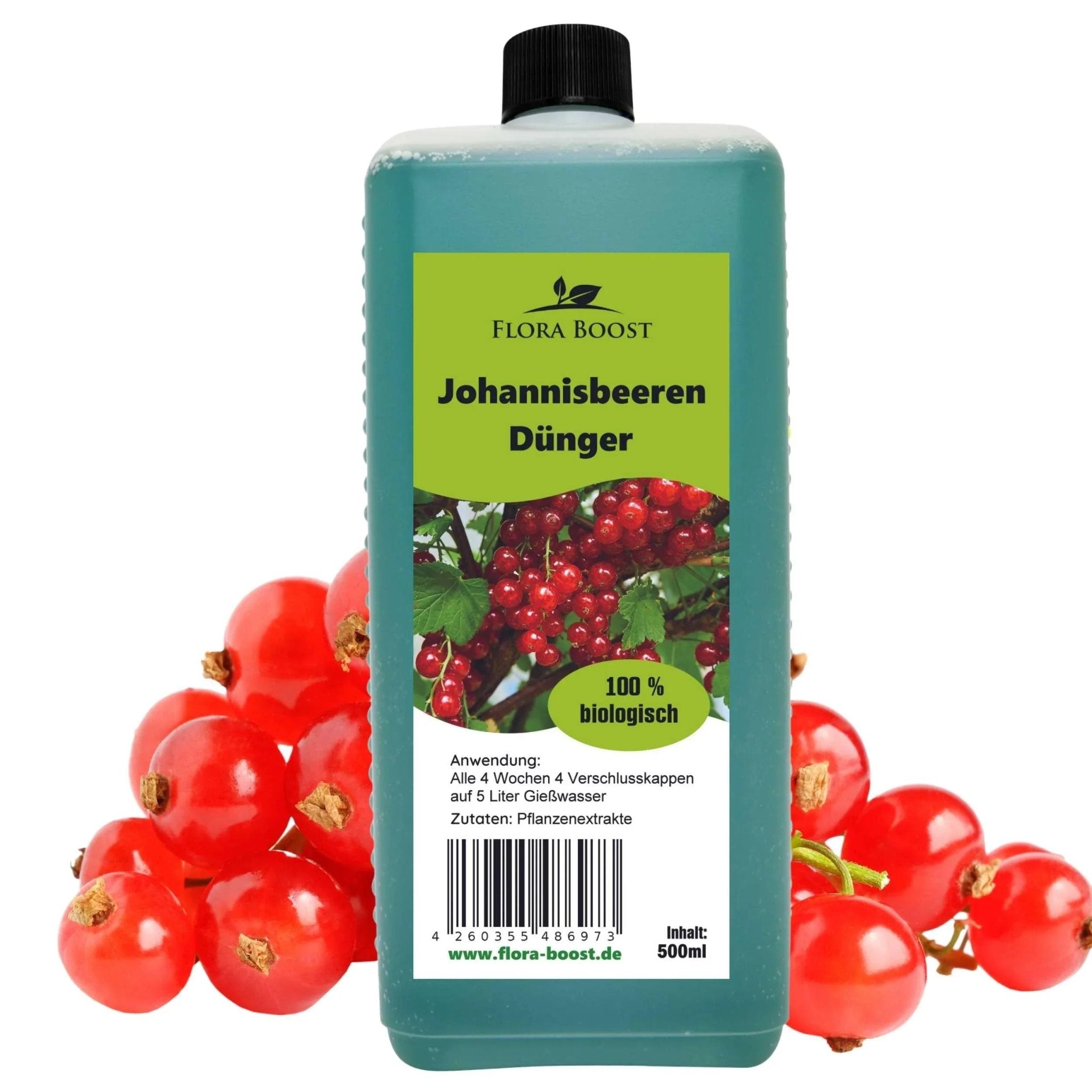 Johannisbeeren Dünger von Flora Boost für kräftige Ernten