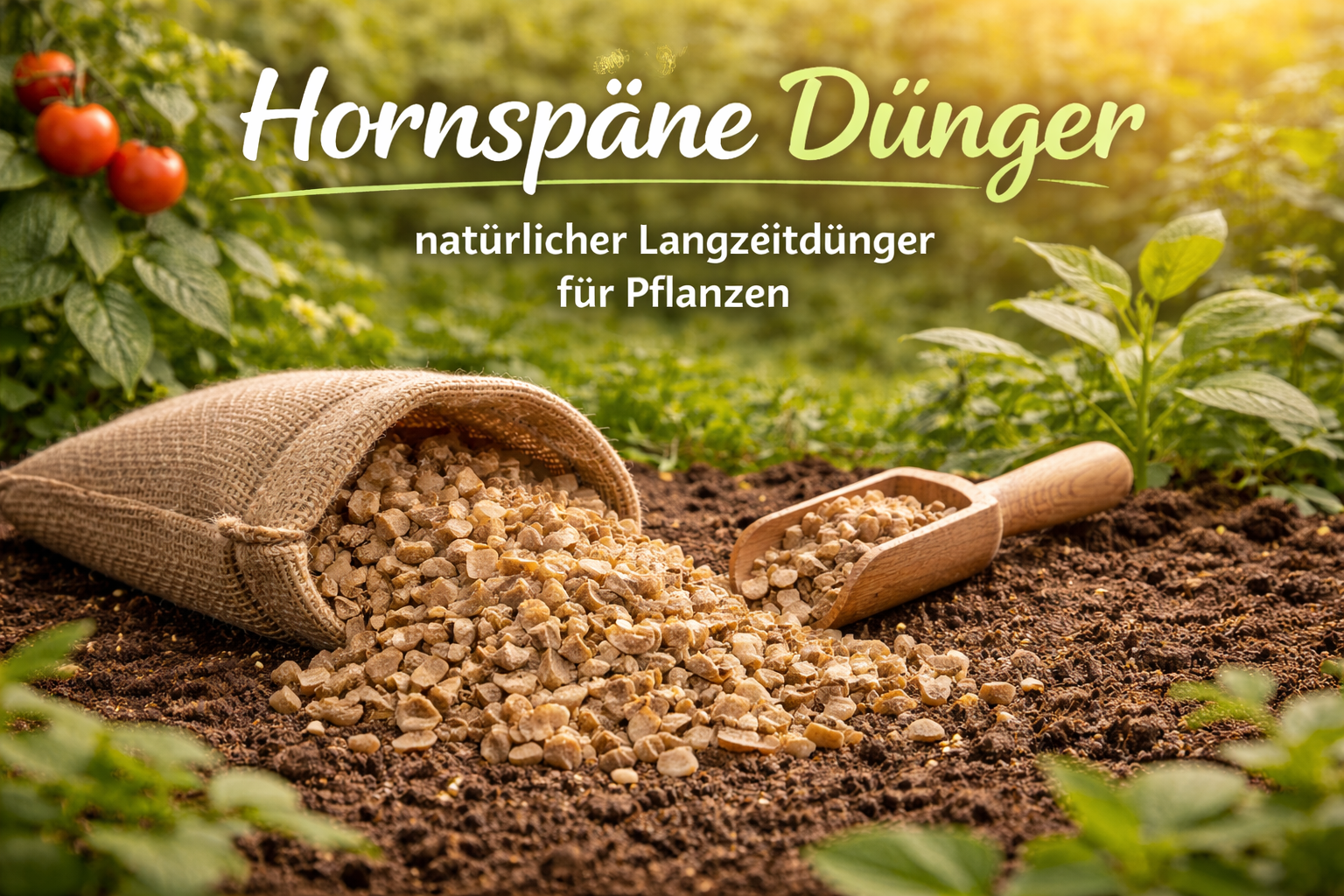 Hornspäne – natürlicher Langzeitdünger für Gartenpflanzen – Flora Boost