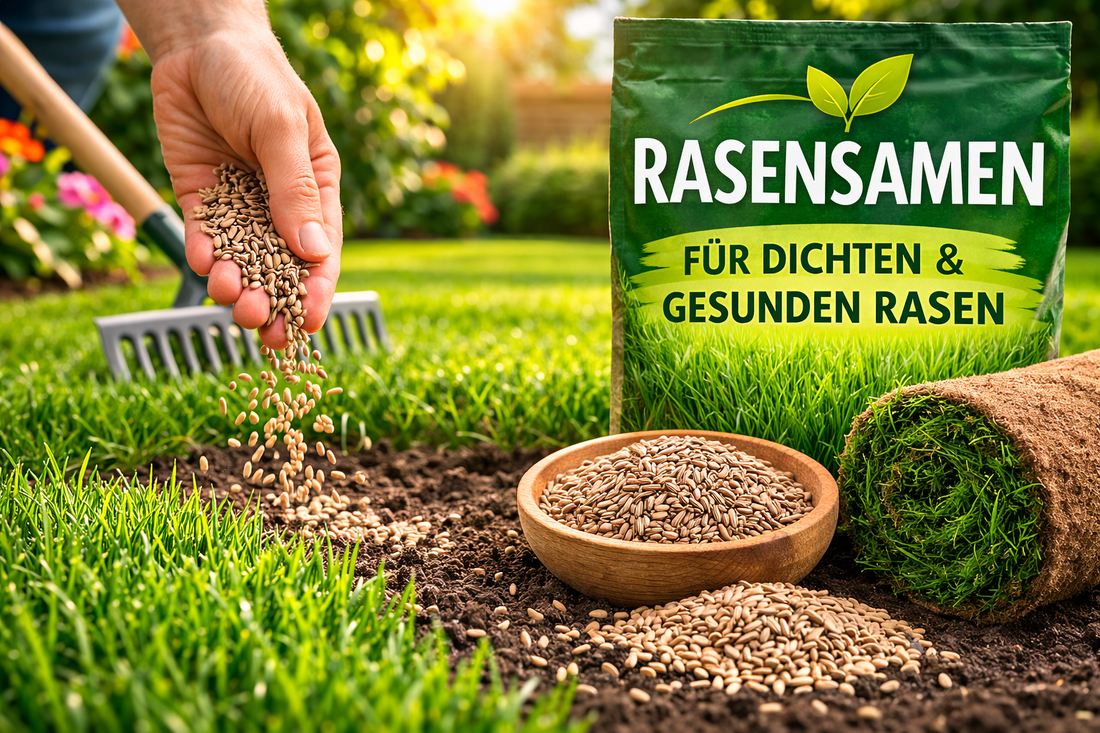 Rasensamen richtig auswählen – Tipps für dichten und gesunden Rasen - Flora Boost
