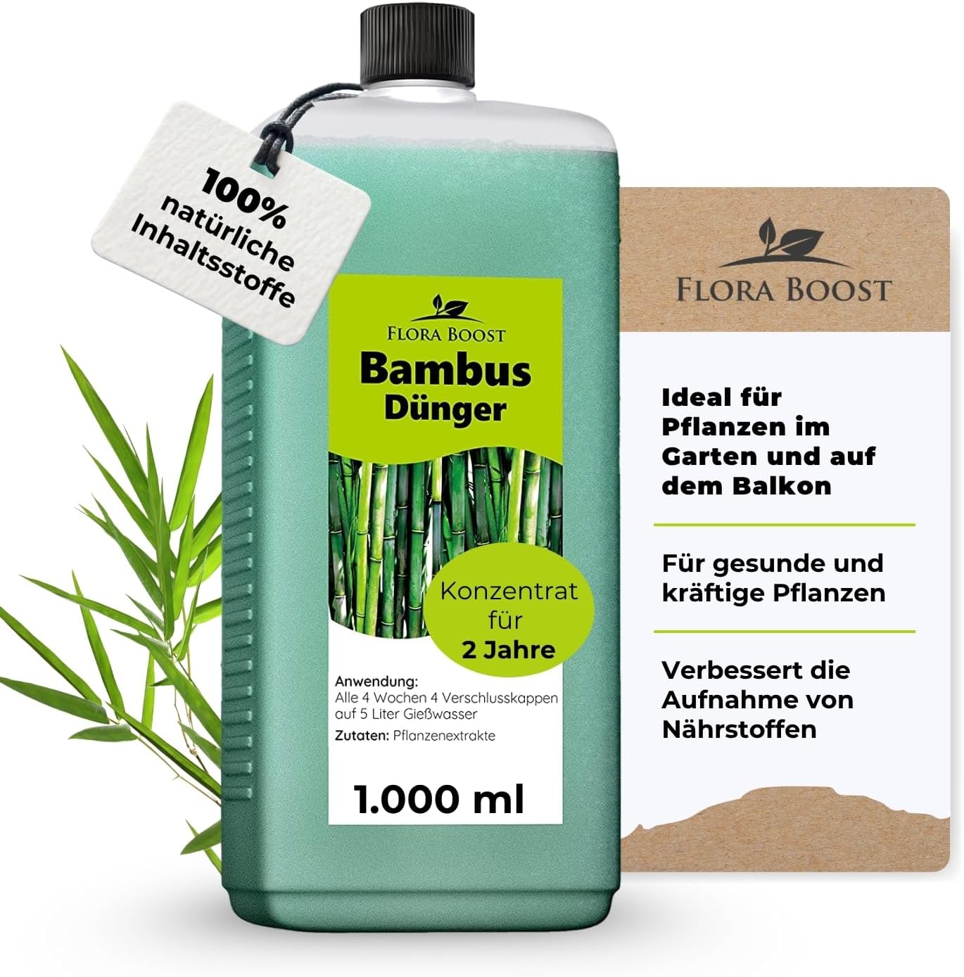 Bambus Dünger Flora Boost für alle Bambuspflanzen Flüssigdünger - Flora Boost
