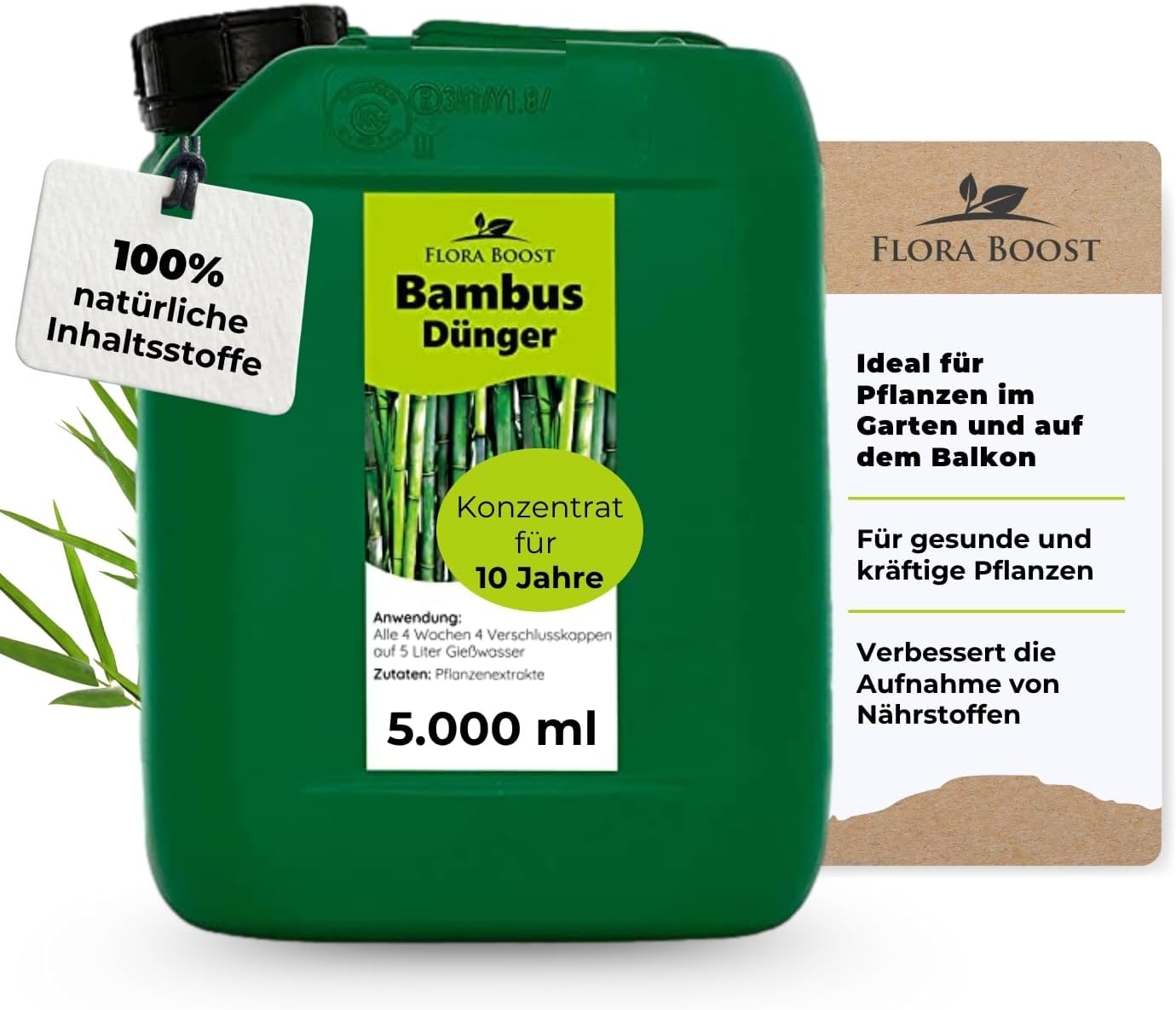 Bambus Dünger Flora Boost für alle Bambuspflanzen Flüssigdünger - Flora Boost