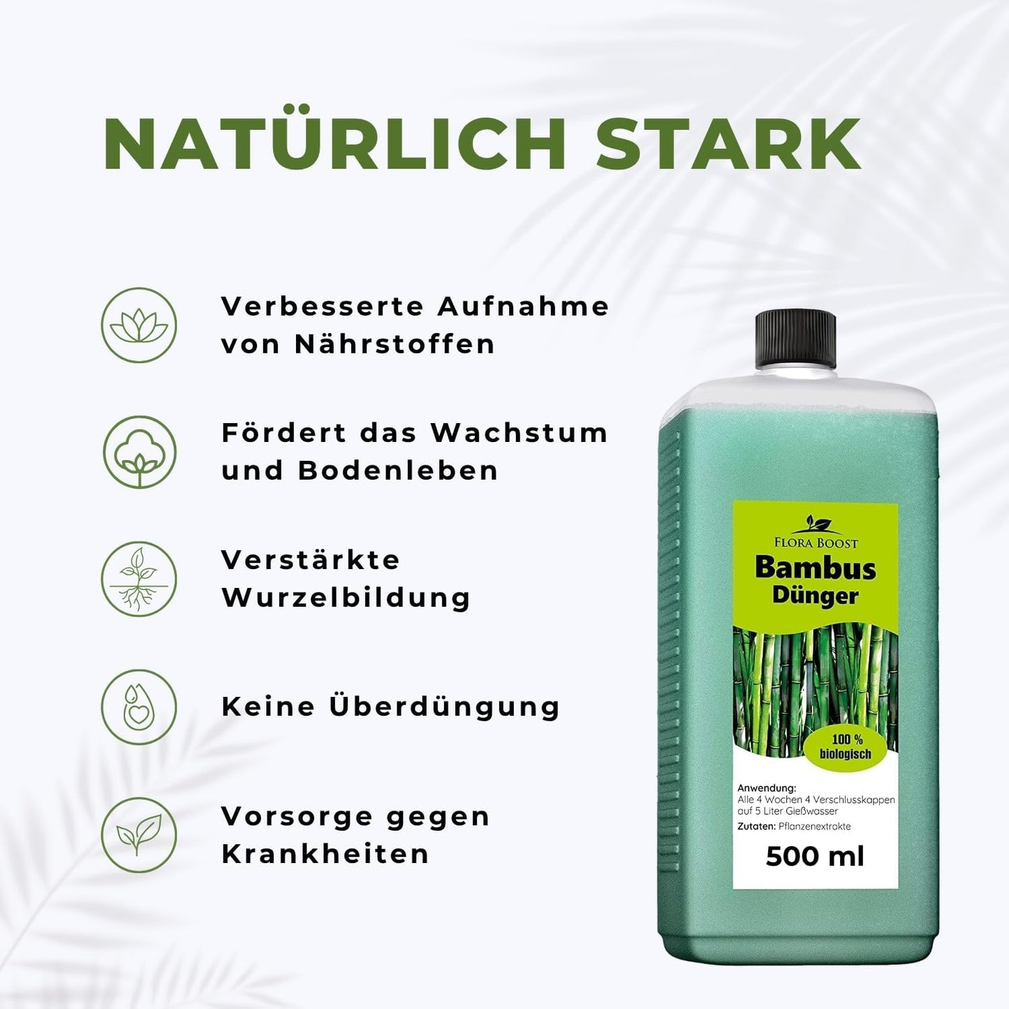 Bambus Dünger Flora Boost für alle Bambuspflanzen Flüssigdünger - Flora Boost