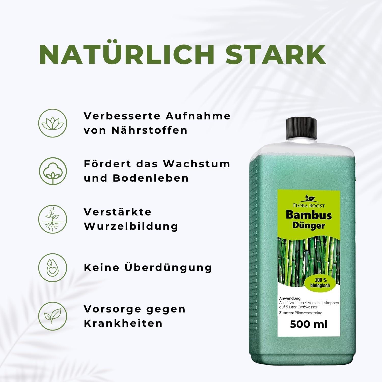 Bambus Dünger Flora Boost für alle Bambuspflanzen Flüssigdünger - Flora Boost