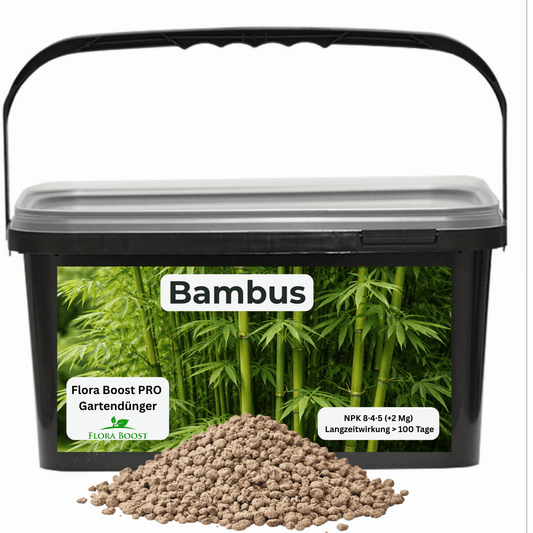 Bambus Dünger mit Langzeitwirkung | Flora Boost PRO NPK 8 - 4 - 5 Gartendünger - Flora Boost