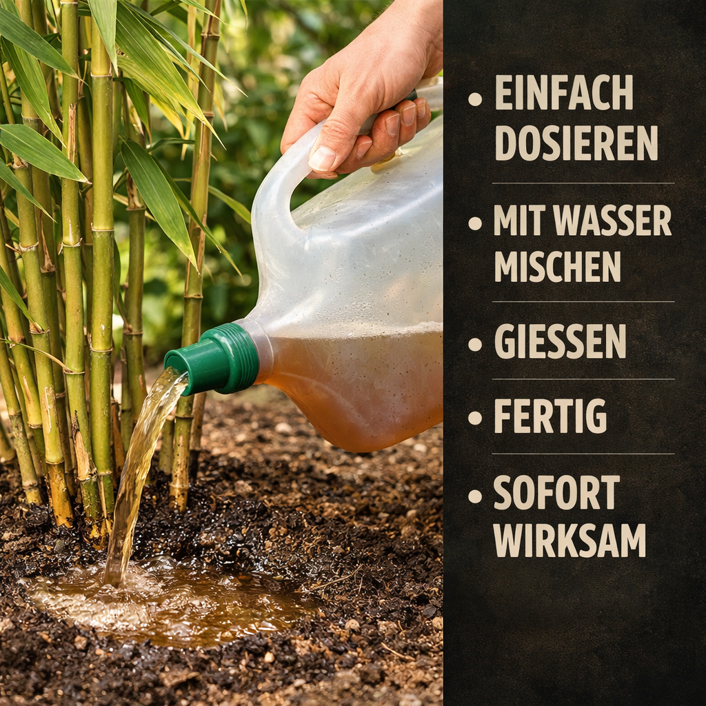 Bambus Dünger Flora Boost für gesunde und prächtige Bambuspflanzen