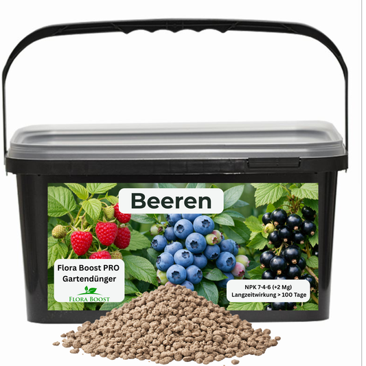 Beeren Dünger mit Langzeitwirkung | Flora Boost PRO NPK 7-4-6
