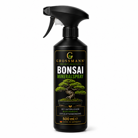Bonsai Mineralspray 500 ml – Milde Blattpflege für feines Blattwerk & gesunden Seidenglanz | Grossmann Pflanzenpflege