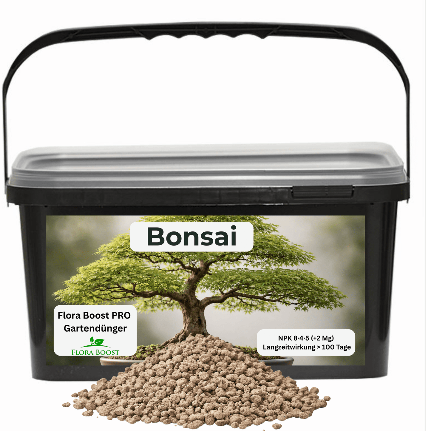 Bonsai Dünger mit Langzeitwirkung | Flora Boost PRO NPK 8 - 4 - 5 Gartendünger - Flora Boost