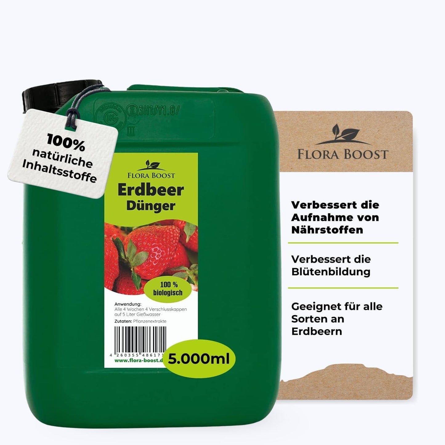 Erdbeer Dünger | Flora Boost für süße Früchte & reiche Ernte