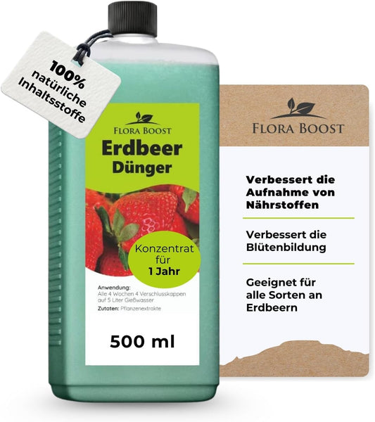 Erdbeer Dünger | Flora Boost für süße Früchte & reiche Ernte