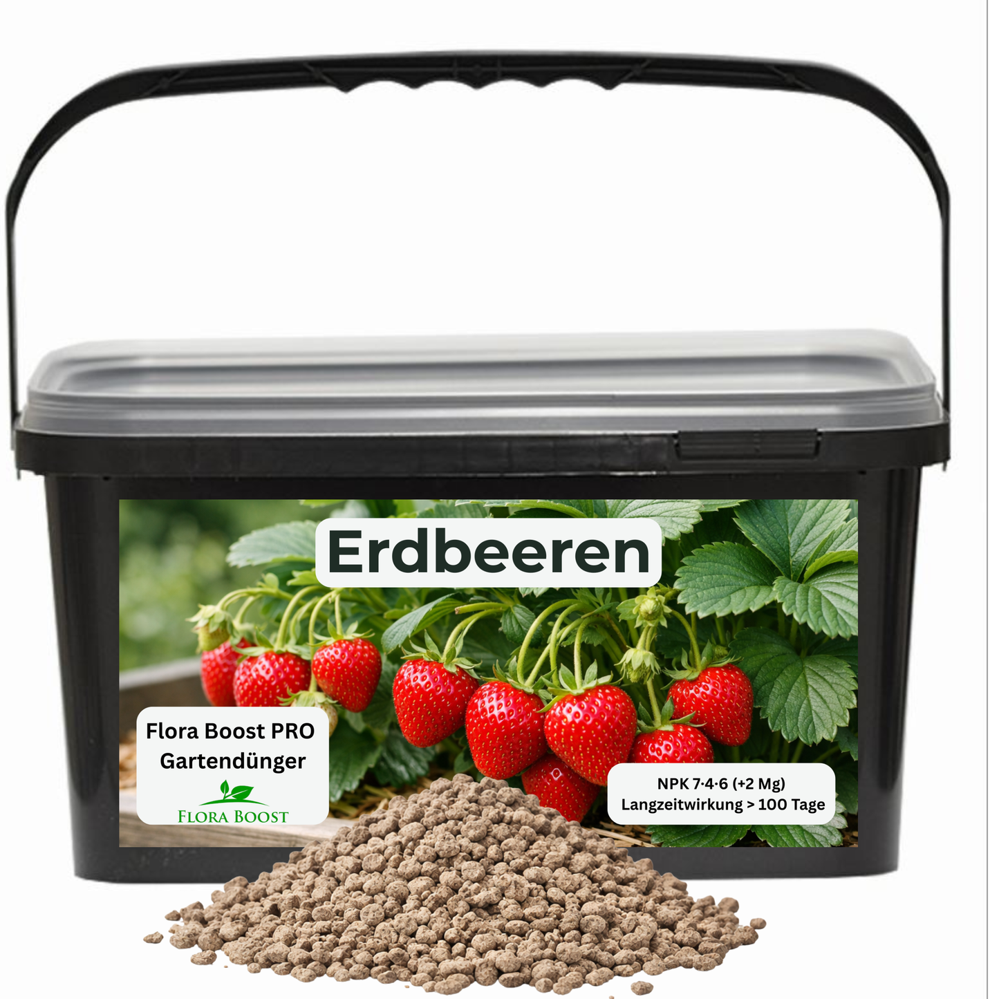 Erdbeer Dünger mit Langzeitwirkung | Flora Boost PRO NPK 7-4-6
