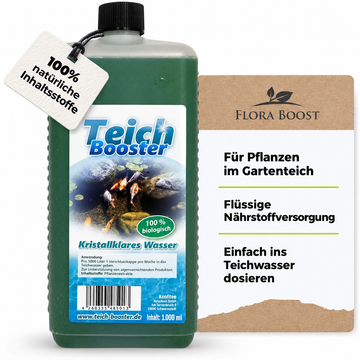Teichpflanzen Dünger Klarwasser - Hochwertiger Dünger für gesunde Teichpflanzen von Flora Boost