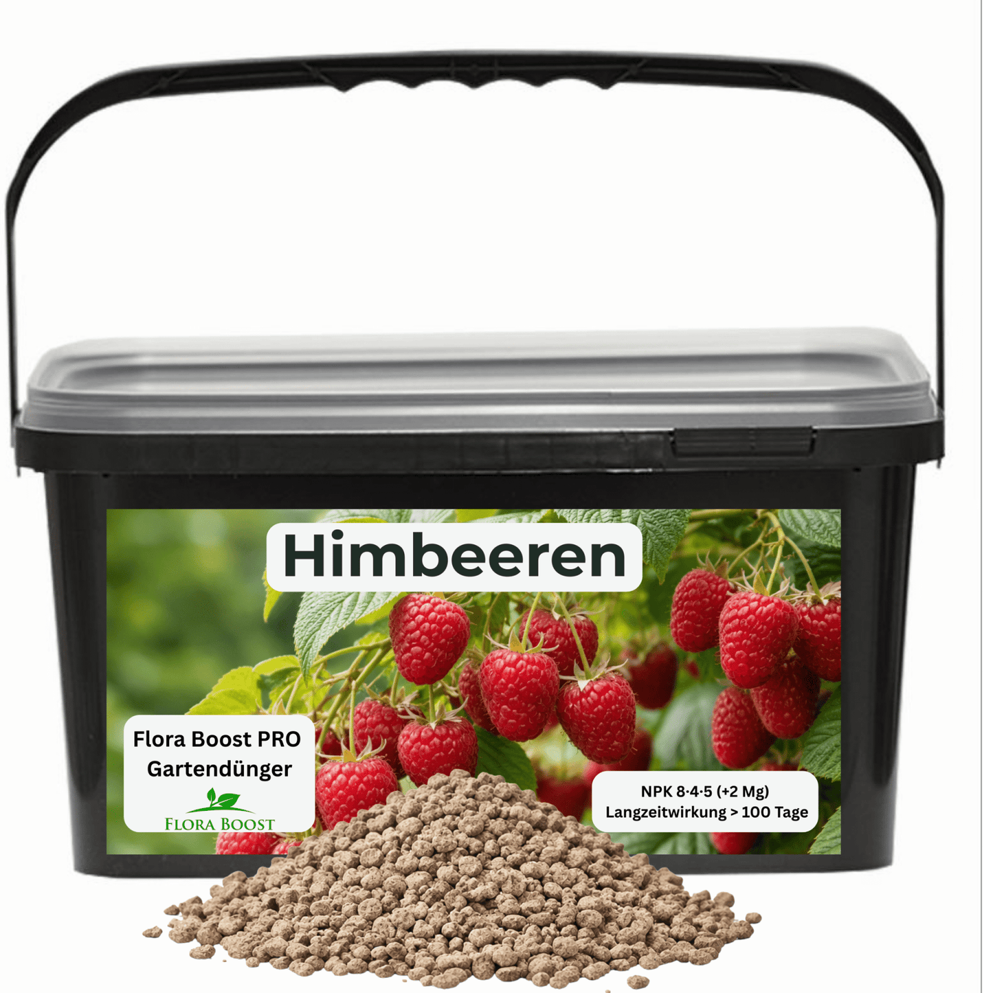 Himbeeren Dünger mit Langzeitwirkung | Flora Boost PRO NPK 8 - 4 - 5 Gartendünger - Flora Boost