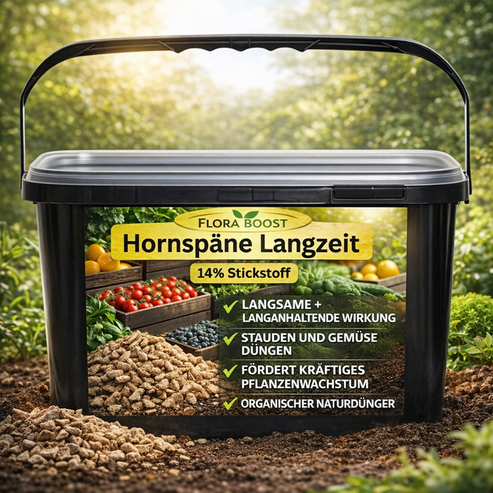 Hornspäne – organischer Stickstoffdünger von Flora Boost