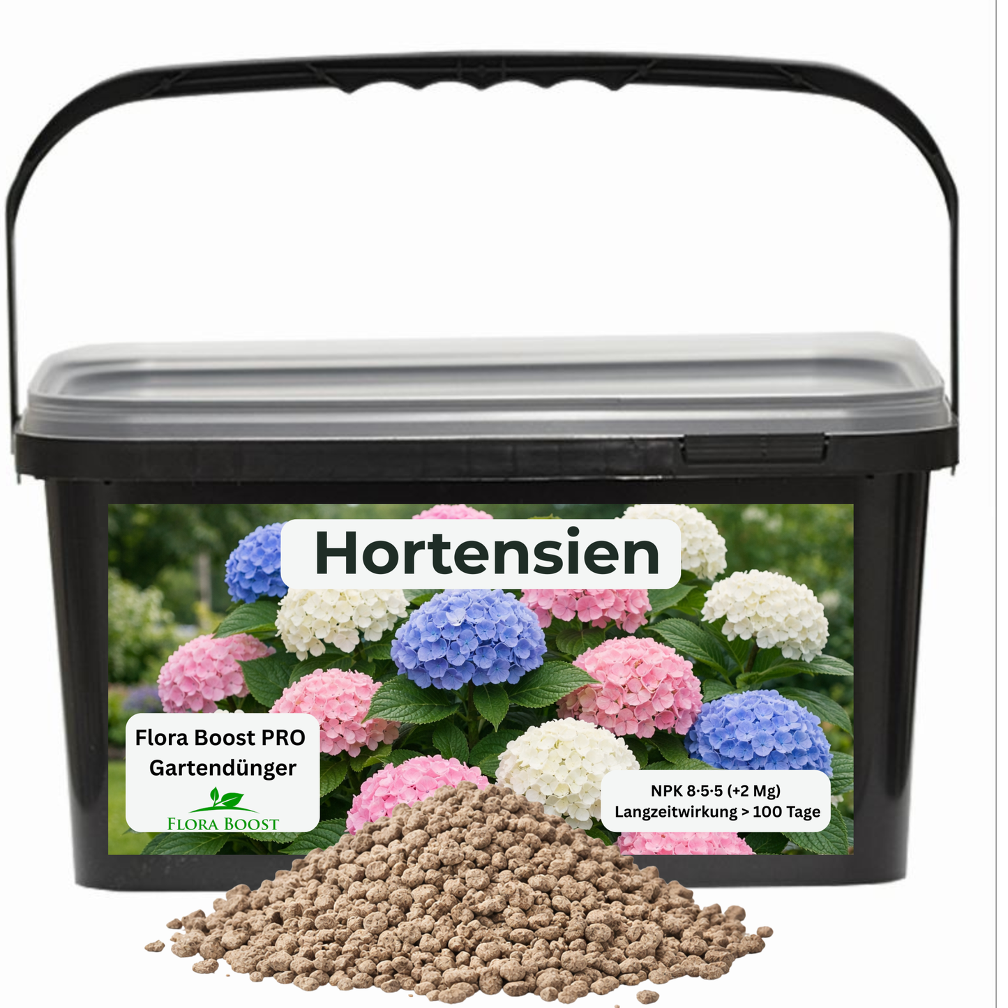Hortensien Dünger mit Langzeitwirkung | Flora Boost PRO NPK 8-5-5