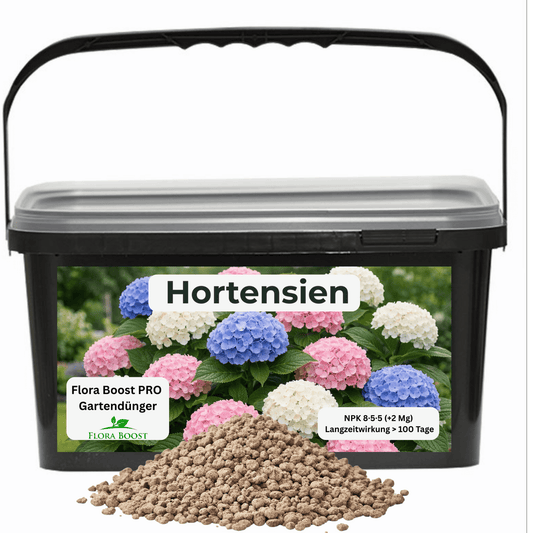 Hortensien Dünger mit Langzeitwirkung | Flora Boost PRO NPK 8 - 5 - 5 Gartendünger - Flora Boost