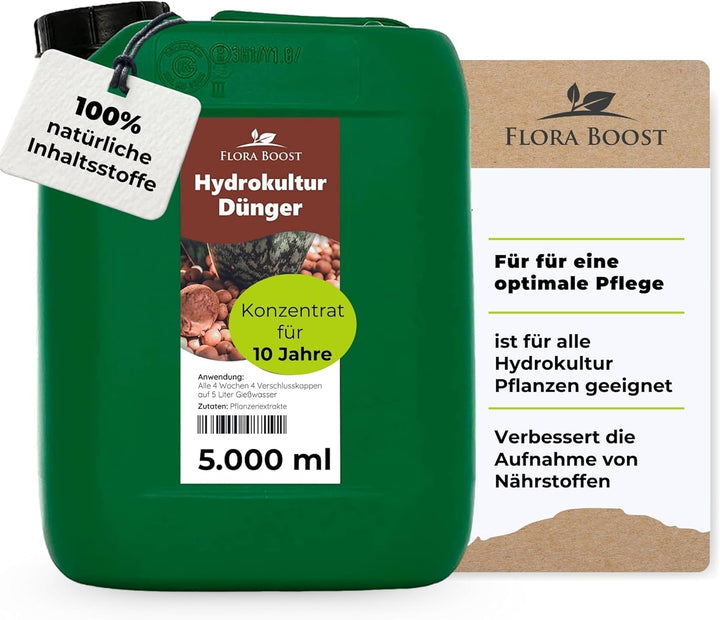 Hydrokultur Dünger von Flora Boost für optimales Pflanzenwachstum