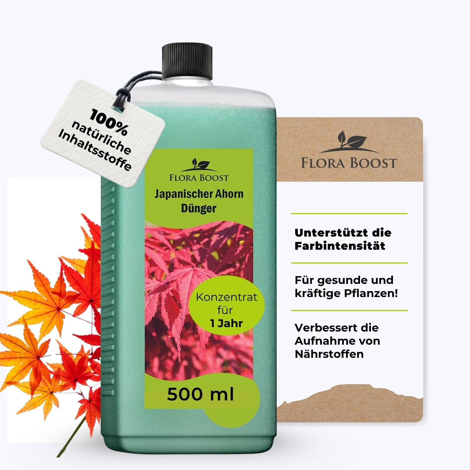 Japanischer Ahorn Dünger von Flora Boost für gesunde Fächerahorn-Pflanzen