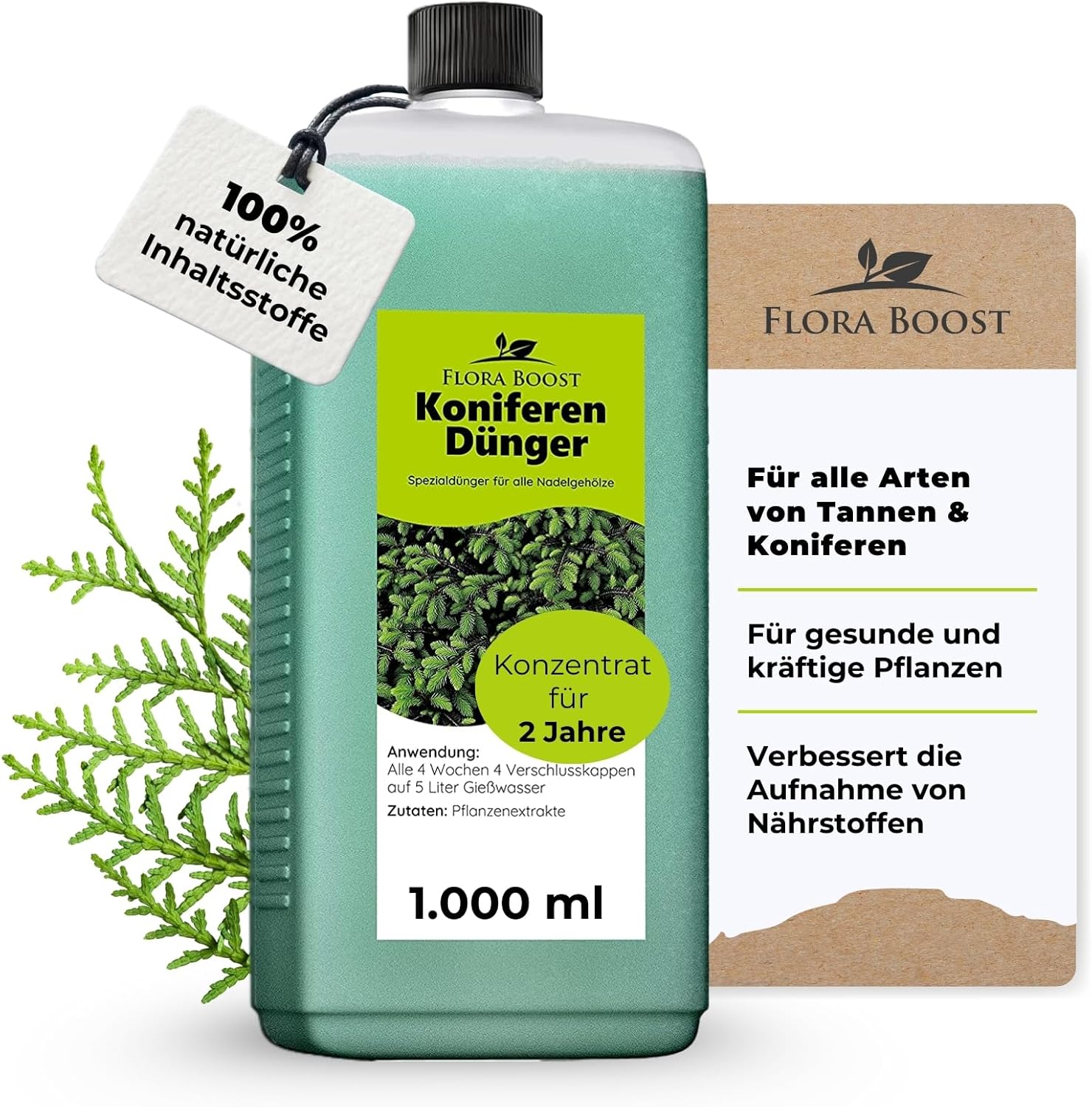 dünger für nadelgehölze Koniferen Dünger von Flora Boost | 200L Ergiebigkeit