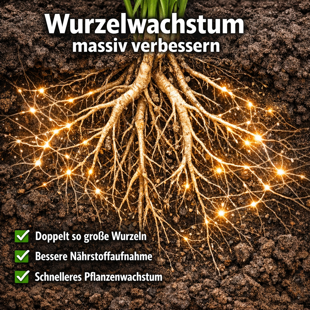 Mykorrhiza Pilze fördern starkes Wurzelwachstum und bessere Nährstoffaufnahme