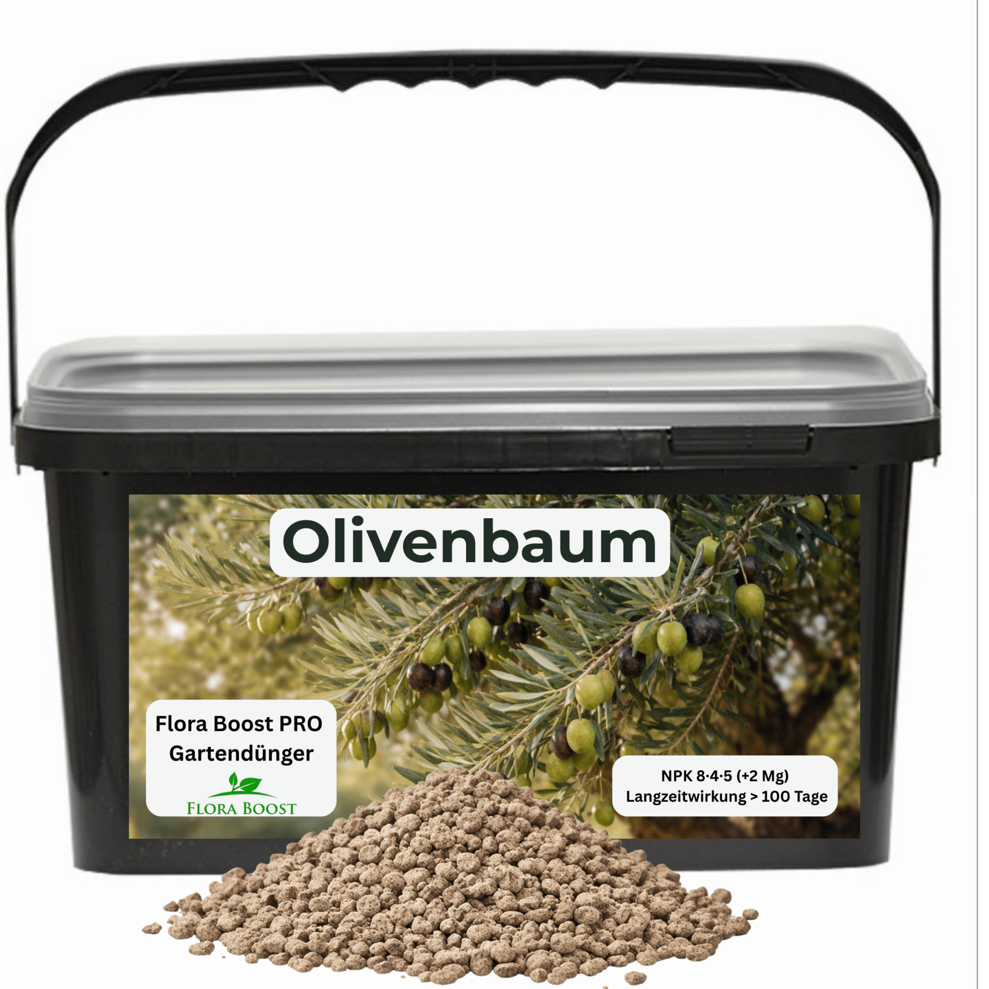 Olivenbaum Dünger mit Langzeitwirkung | Flora Boost PRO NPK 8 - 4 - 5 Gartendünger - Flora Boost
