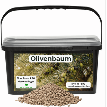 Olivenbaum Dünger mit Langzeitwirkung | Flora Boost PRO NPK 8 - 4 - 5 Gartendünger - Flora Boost