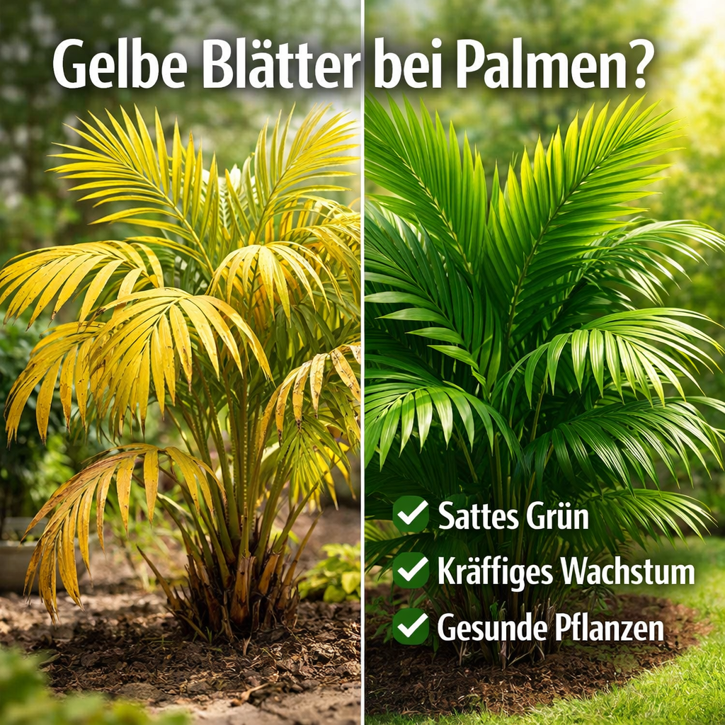 Palmendünger flüssig Anwendung bei Palme im Topf für gesundes Wachstum