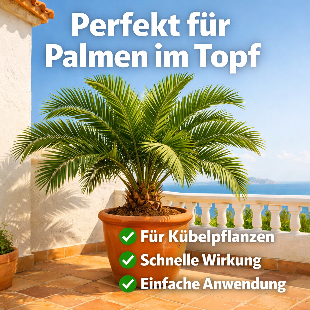Palme düngen im Kübel für optimale Nährstoffversorgung und Widerstandskraft