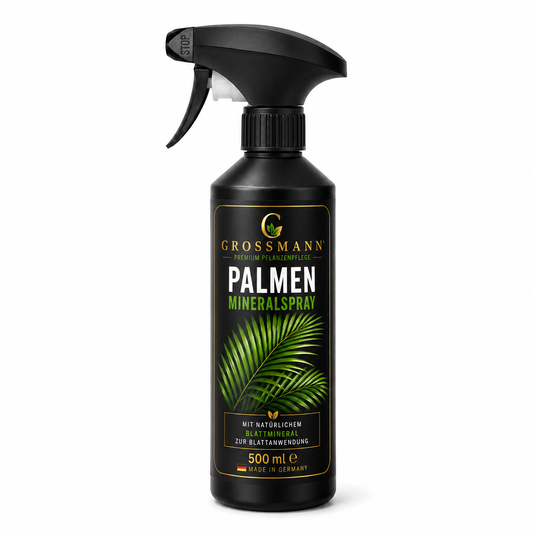 Palmen Mineralspray 500 ml – Blattspray für kräftige Wedel & tiefes Blattgrün | Grossmann Pflanzenpflege