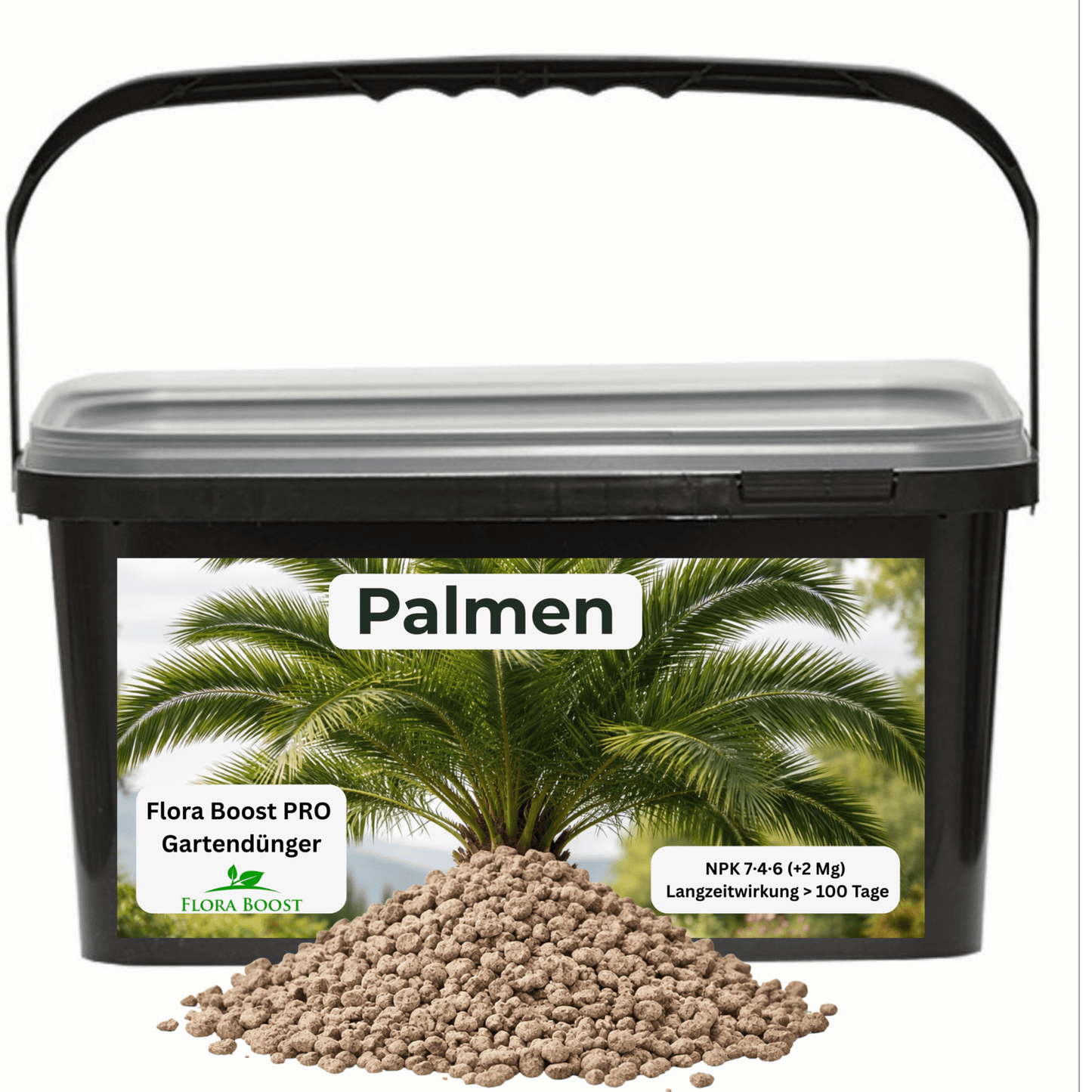 Palmen Dünger Flora Boost PRO | Gartendünger NPK 7 - 4 - 6 (+2 Mg) Gartendünger - Flora Boost