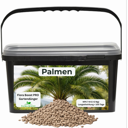 Palmen Dünger Flora Boost PRO | Gartendünger NPK 7-4-6 (+2 Mg)