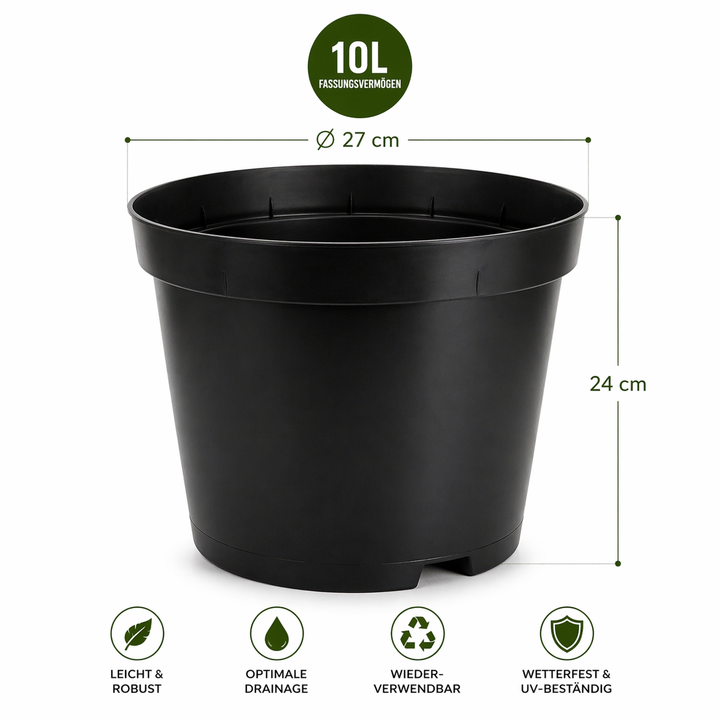 Pflanztopf Kunststoff – Robuster Blumentopf für Garten & Balkon