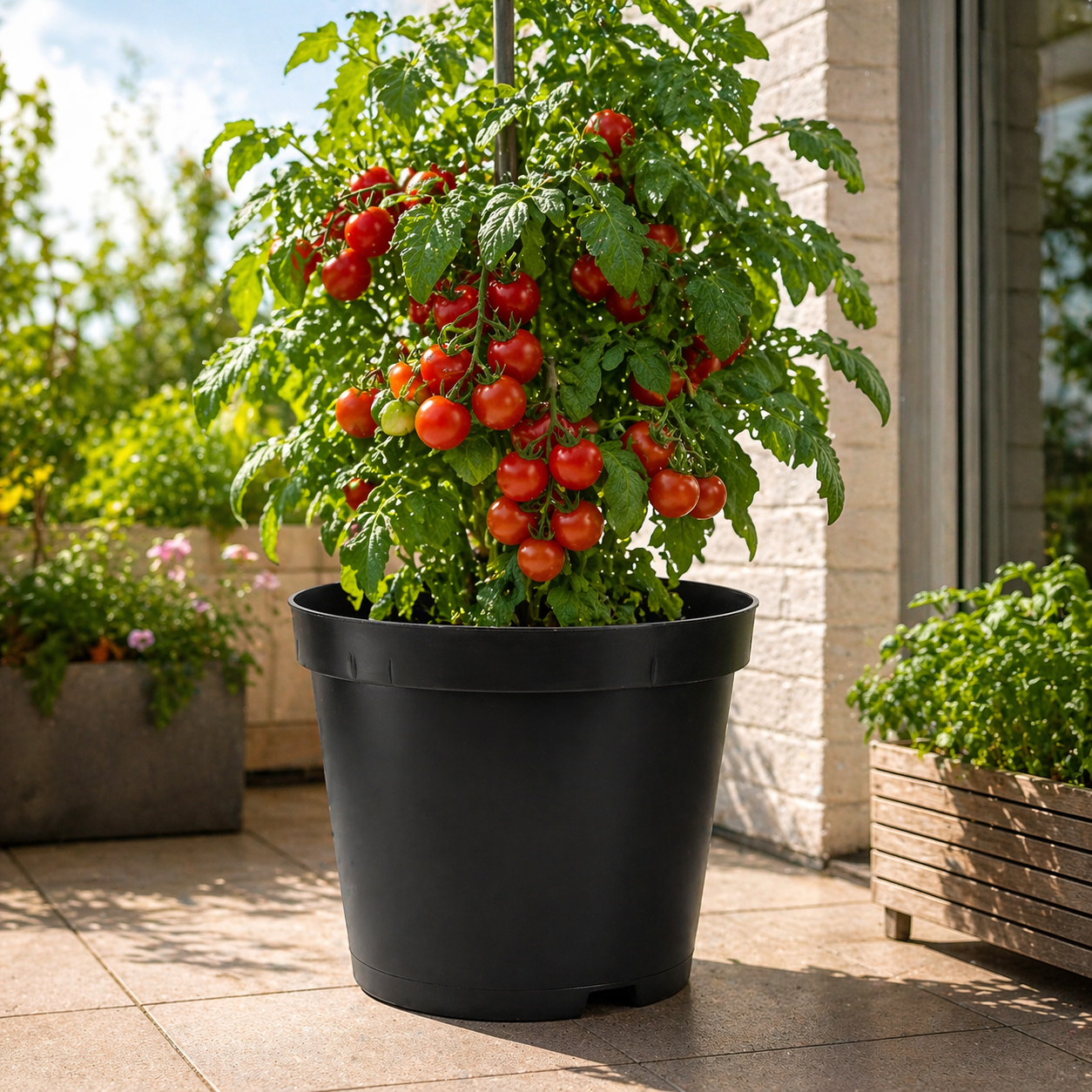 Pflanztopf Kunststoff – Robuster Blumentopf für Garten & Balkon – Flora  Boost