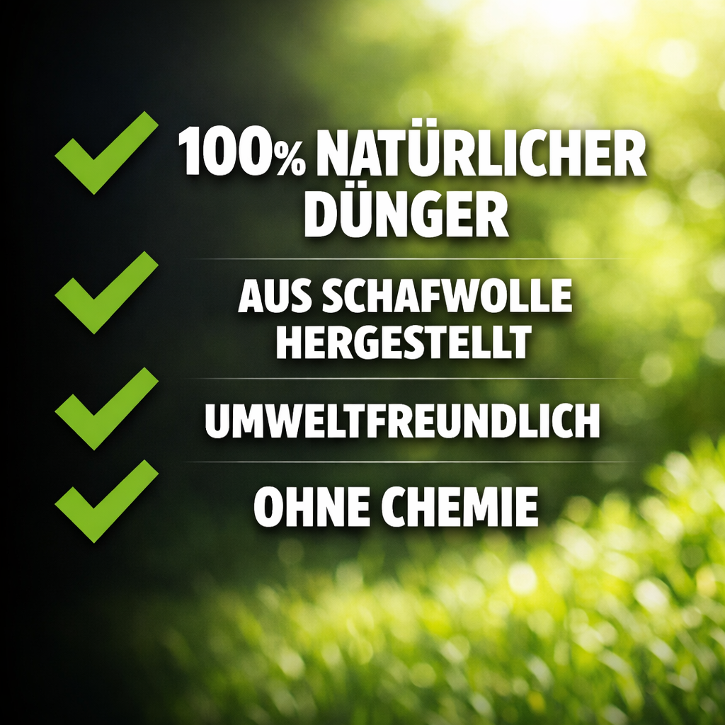 Schafwoll Dünger Pellets von Flora Boost – Natürlicher Nährstofflieferant für gesunde Pflanzen