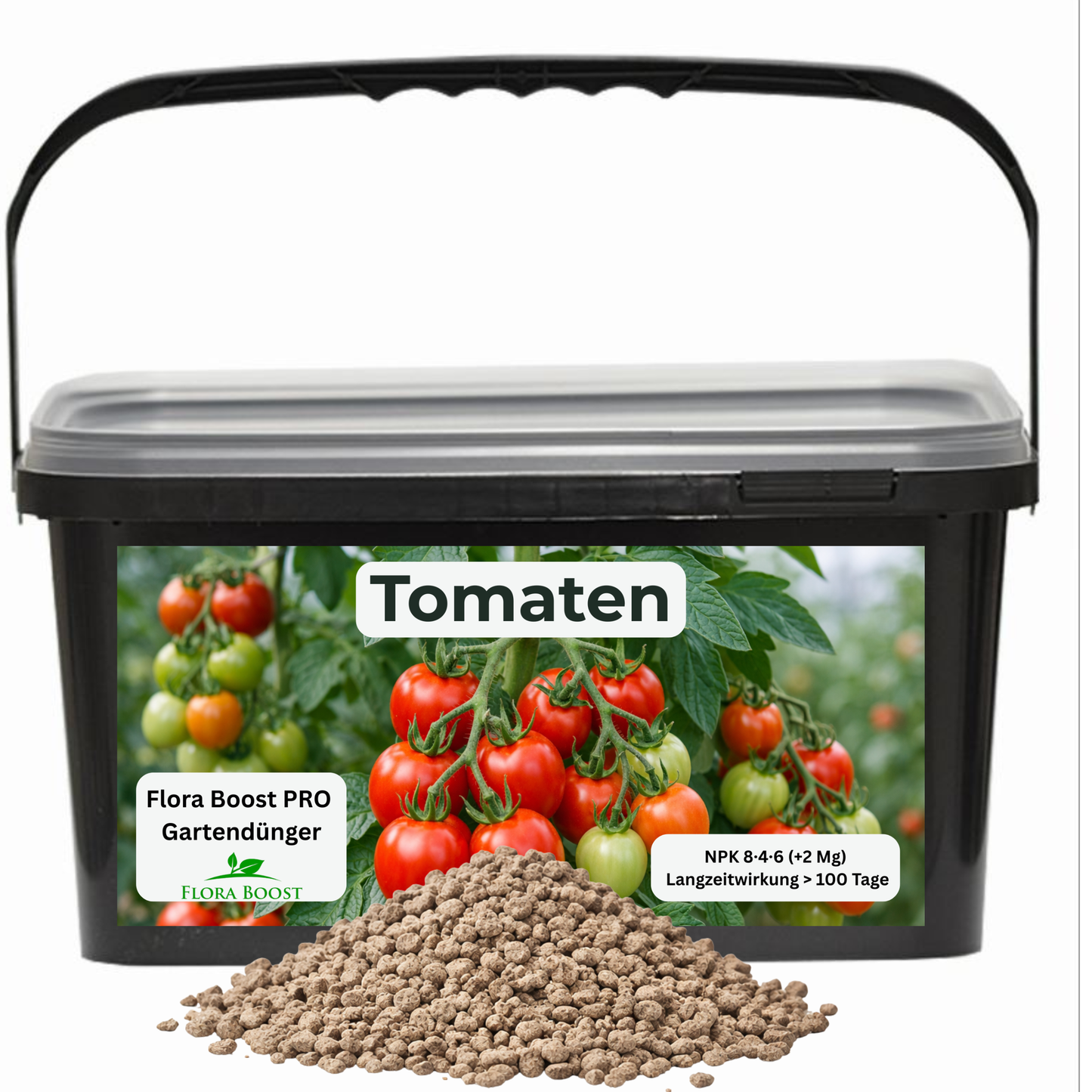 Tomaten Dünger mit Langzeitwirkung | Flora Boost PRO NPK 8-4-6