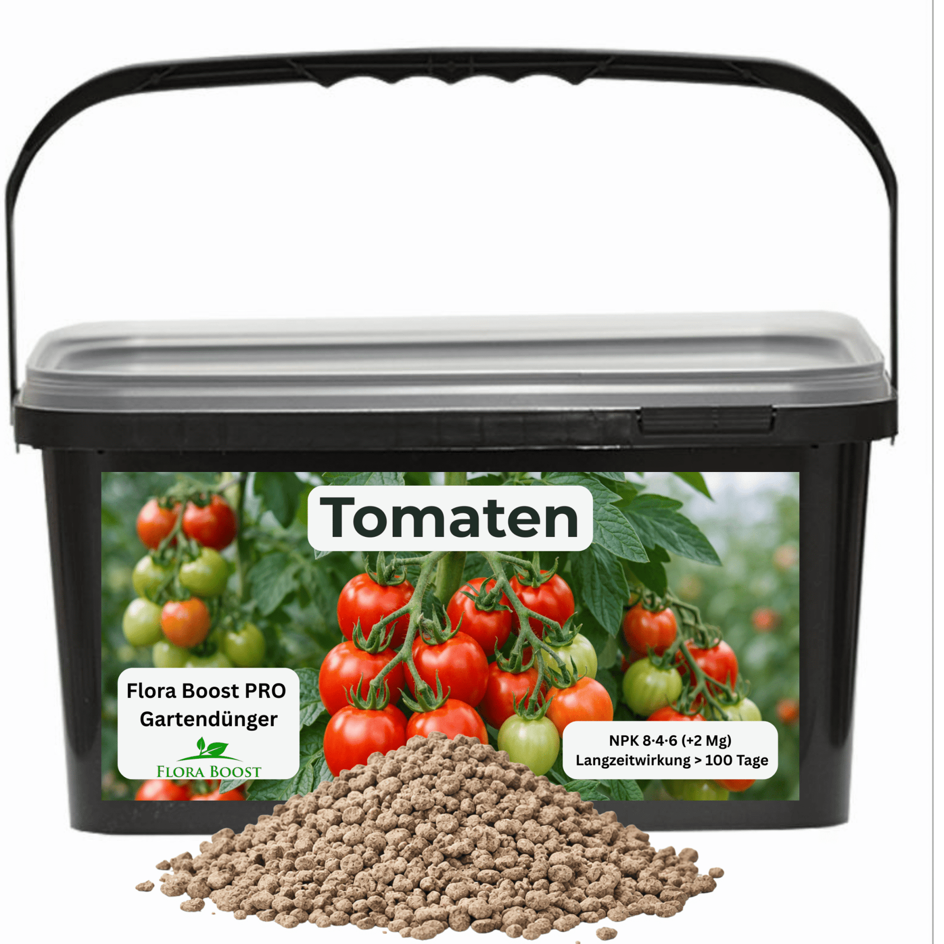 Tomaten Dünger mit Langzeitwirkung | Flora Boost PRO NPK 8 - 4 - 6 Gartendünger - Flora Boost