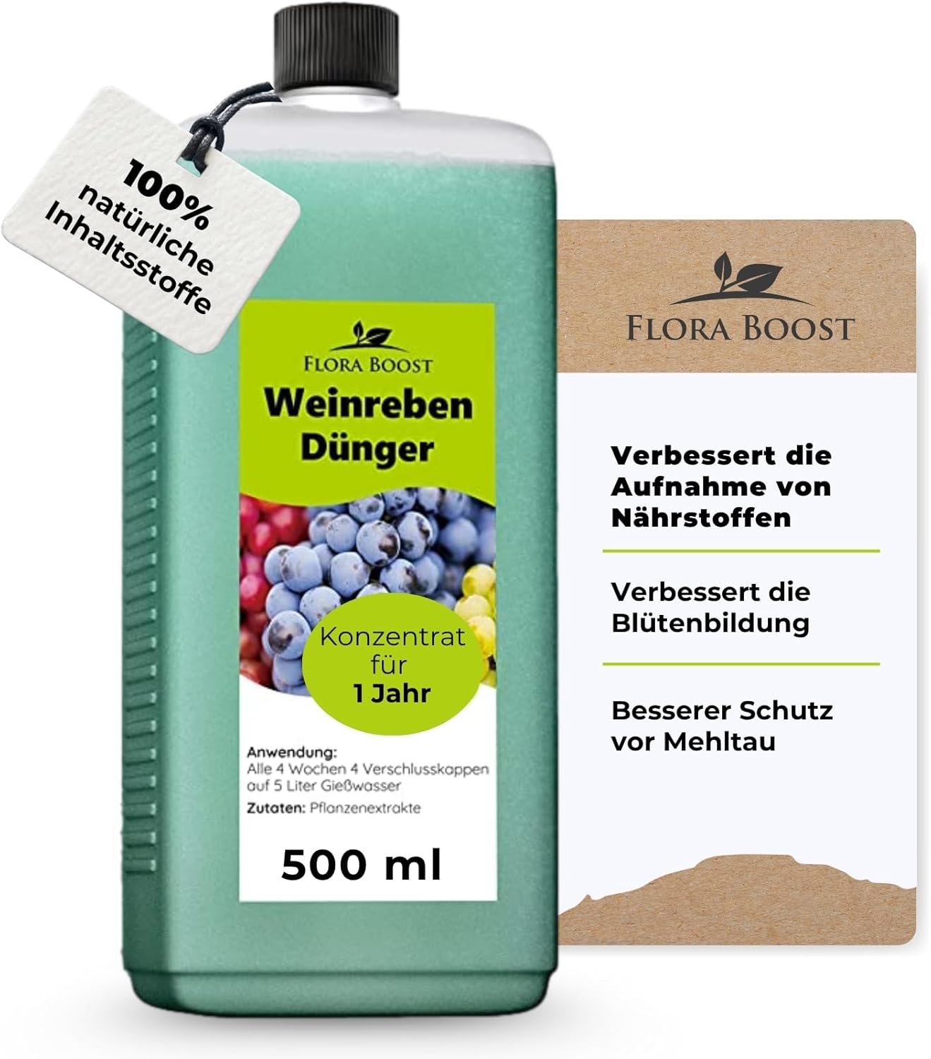 Weinreben Dünger von Flora Boost – gesundes Wachstum Flüssigdünger - Flora Boost