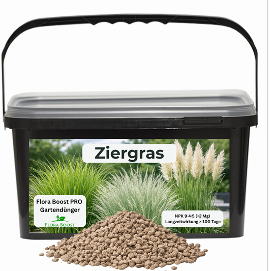 Ziergras Dünger Flora Boost PRO | Gartendünger NPK 9-4-5 (+2 Mg)