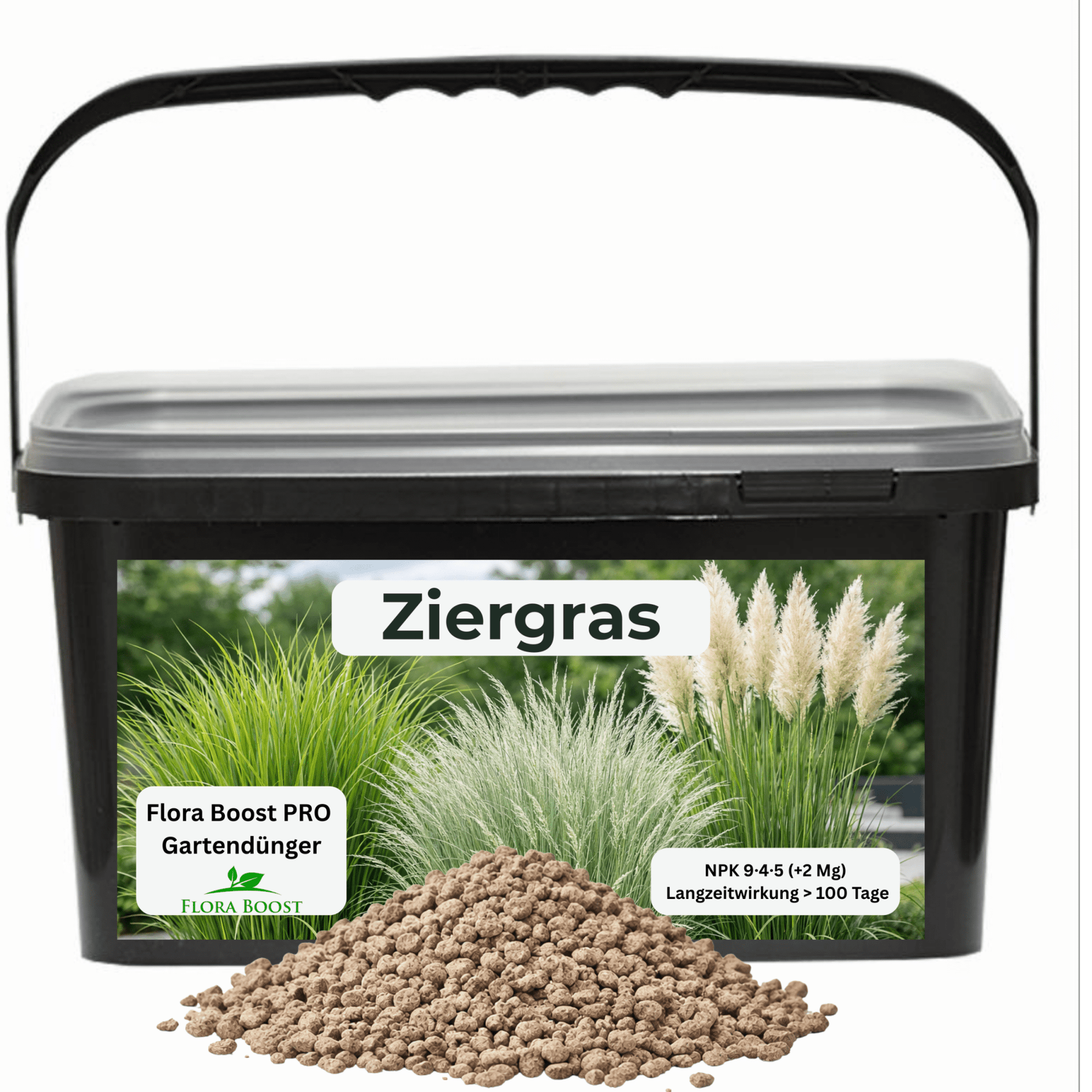 Ziergras Dünger Flora Boost PRO | Gartendünger NPK 9 - 4 - 5 (+2 Mg) Gartendünger - Flora Boost