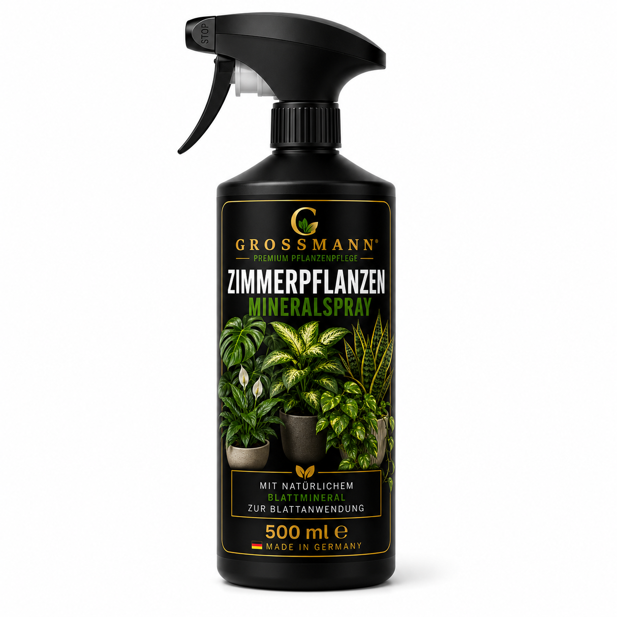 Zimmerpflanzen Mineralspray 500 ml – Blattpflege | Grossmann Pflanzenpflege