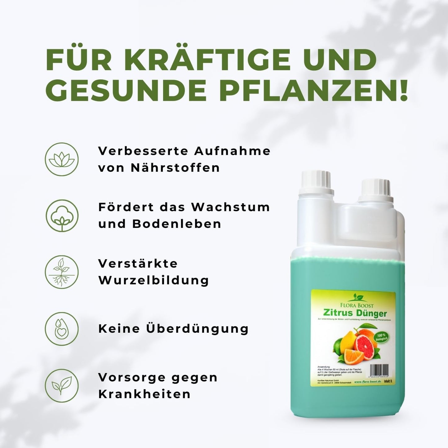 Zitrusdünger von Flora Boost – natürlich & effektiv