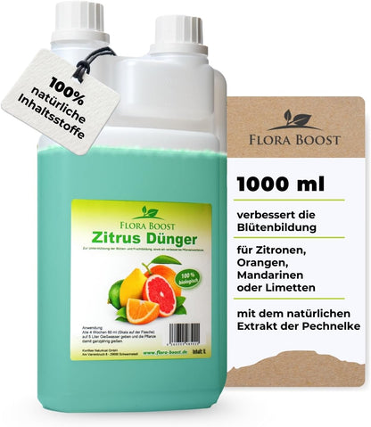 Zitrusdünger von Flora Boost für Zitruspflanzen – Produktabbildung